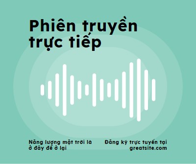 Phiên truyền trực tiếp green modern-simple