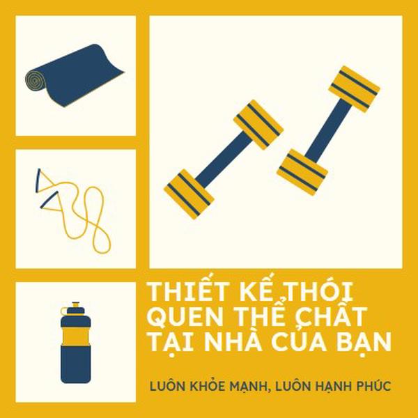 Khỏe mạnh và hạnh phúc yellow modern-bold