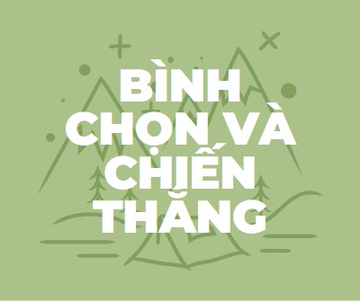 Bình chọn và chiến thắng green whimsical-line