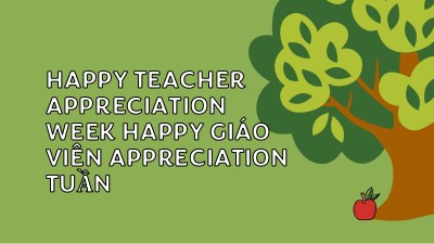 Happy Teacher Appreciation Week green whimsical-color-block