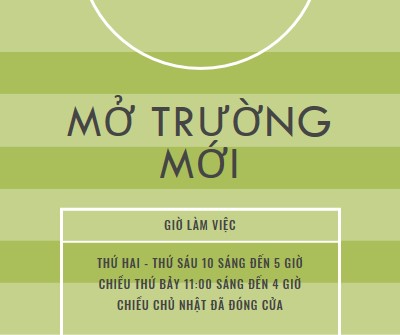 Mục tiêu trường green modern-geometric-&-linear