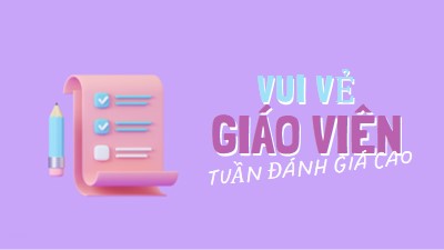 Tuần lễ Đánh giá cao giáo viên purple whimsical-color-block