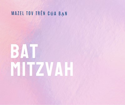 Ăn mừng mitzvah bát của bạn pink modern-simple