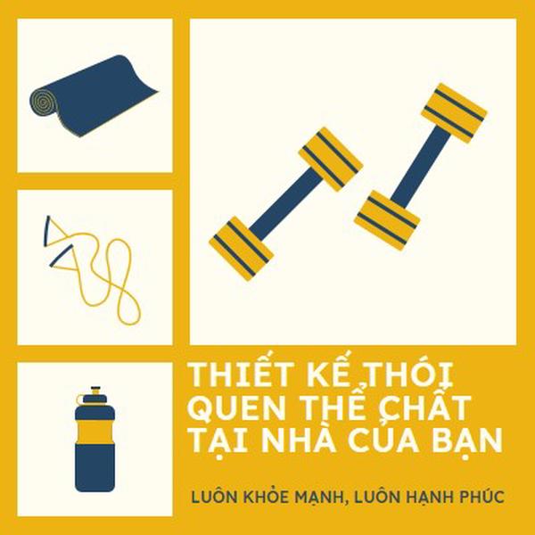 Khỏe mạnh và hạnh phúc yellow modern-bold