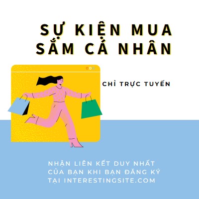 Quảng cáo cá nhân blue modern-simple