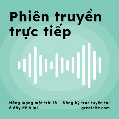 Phiên truyền trực tiếp green modern-simple