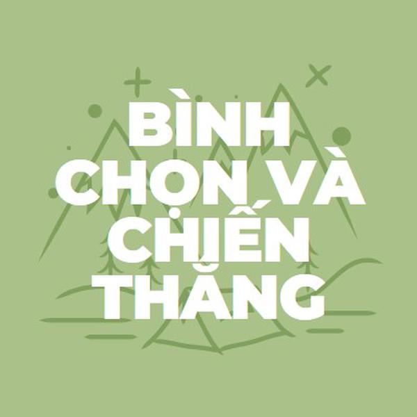 Bình chọn và chiến thắng green whimsical-line