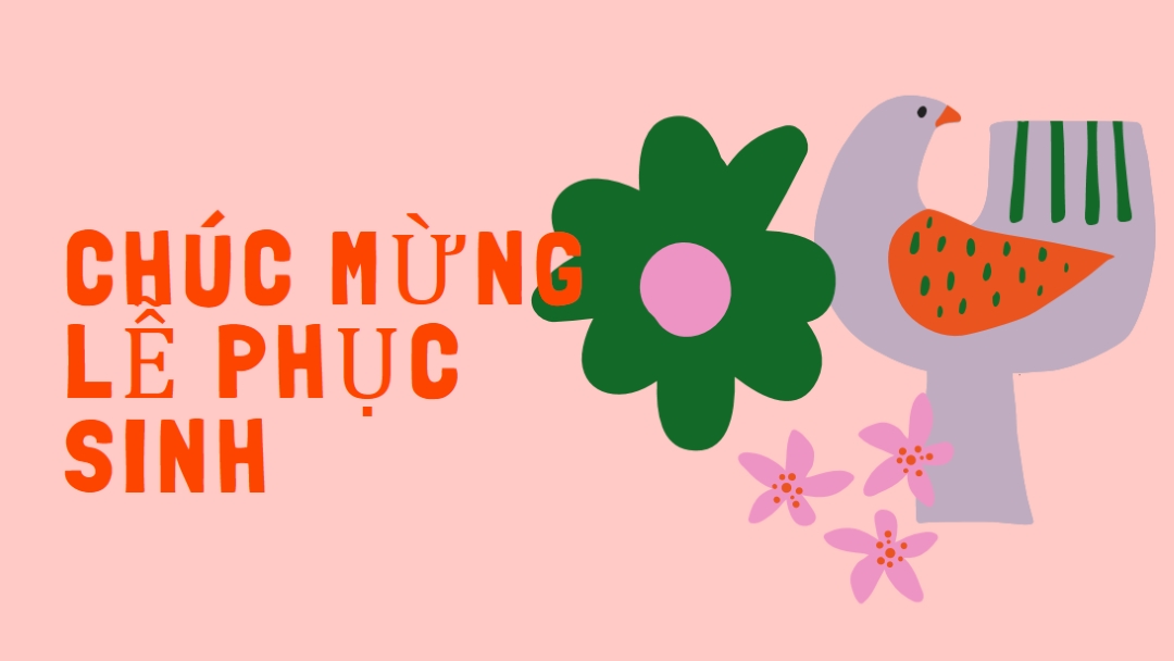 Chúc mừng Lễ phục sinh pink whimsical-color-block