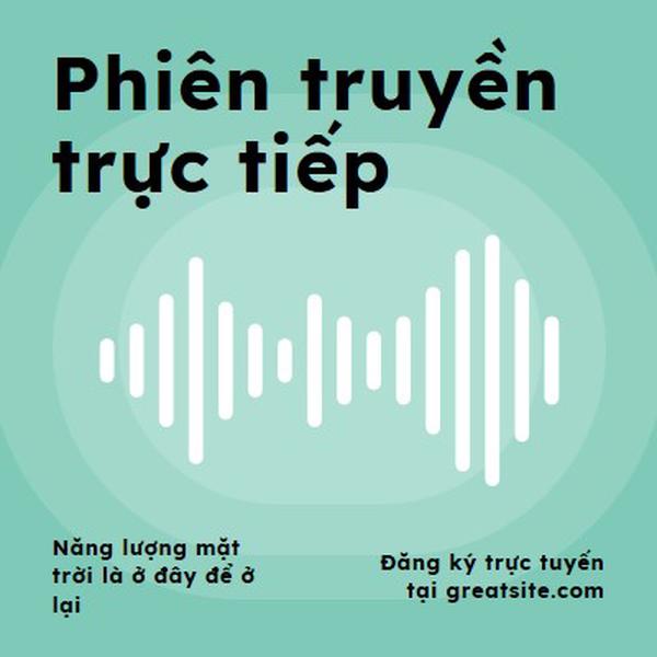 Phiên truyền trực tiếp green modern-simple