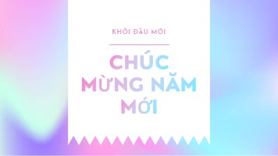 Năm mới, những khởi đầu mới blue modern-bold