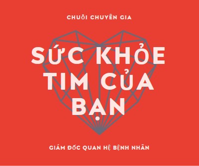 Sức khỏe tim của bạn red modern-bold