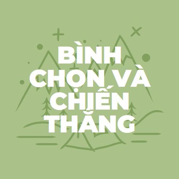 Bình chọn và chiến thắng green whimsical-line