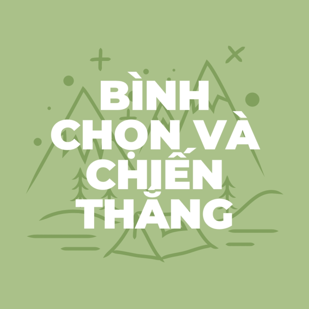 Bình chọn và chiến thắng green whimsical-line