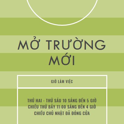 Mục tiêu trường green modern-geometric-&-linear