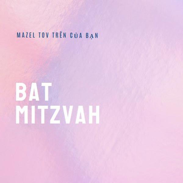 Ăn mừng mitzvah bát của bạn pink modern-simple