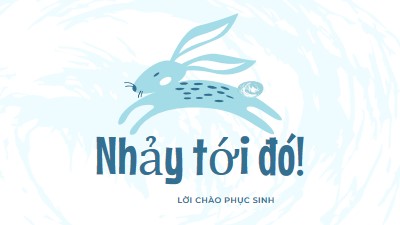 Hãy nhảy đến đó blue whimsical-color-block