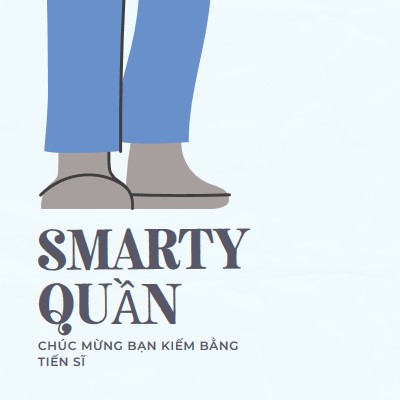 Quần thông minh blue modern-color-block