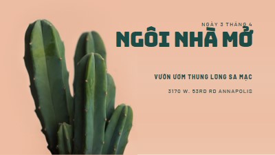 Ngày 3 tháng 4 mở cửa pink modern-simple