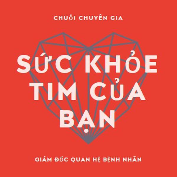 Sức khỏe tim của bạn red modern-bold