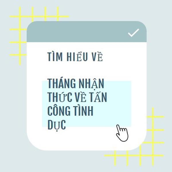 Tìm hiểu về Tháng nhận thức về tấn công tình dục blue vintage-retro