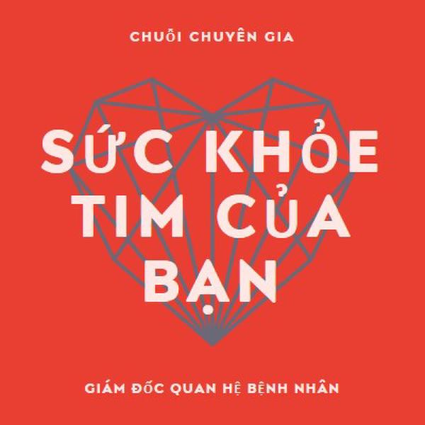 Sức khỏe tim của bạn red modern-bold