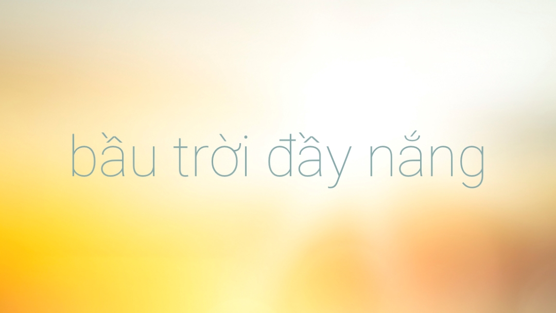 Bầu trời đầy nắng yellow modern-simple