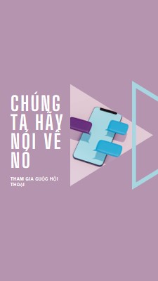 Người bắt đầu hội thoại purple modern-geometric-&-linear