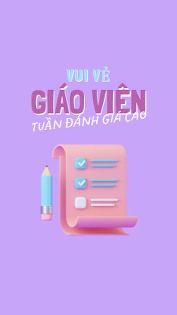 Tuần lễ Đánh giá cao giáo viên purple whimsical-color-block