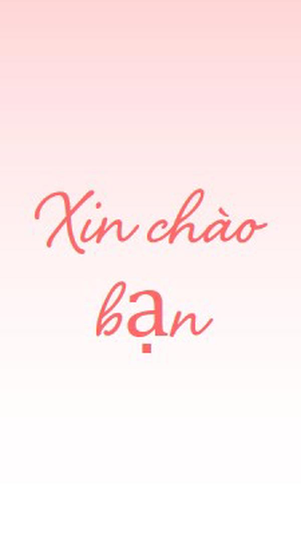 Xin chào pink modern-simple