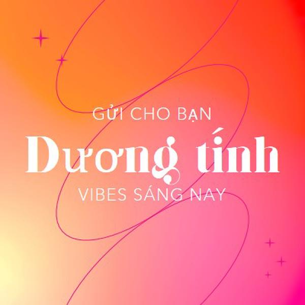 Chúc bạn tích cực pink modern,line,gradient,simple,typographic