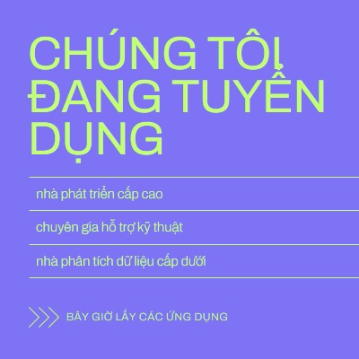 Bây giờ lấy ứng dụng purple bold,bright,neon,minimal,modern,simple