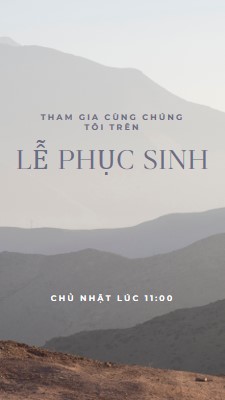 Hãy cùng chúng tôi vào Chủ Nhật Phục Sinh gray modern-simple