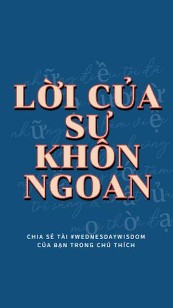 Word để khôn ngoan blue modern-simple