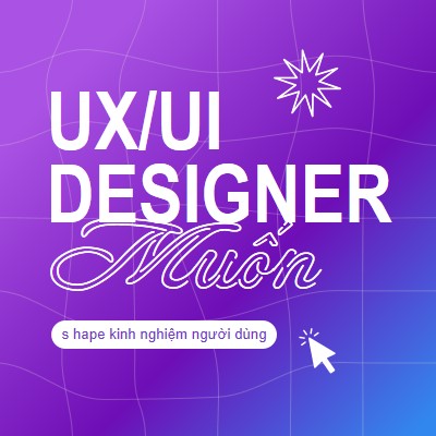 UI/UX designer wanted purple bold,playful,digital,grid,neon,gradient