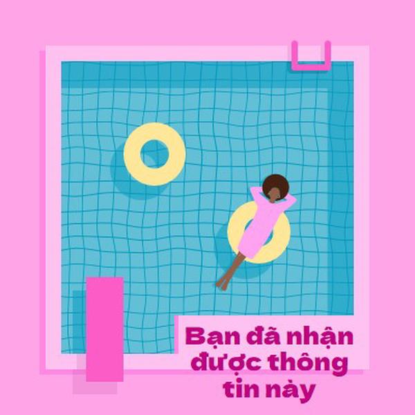 Thư giãn là một cách sống pink bold,playful,pool,vibrant,bright,70s