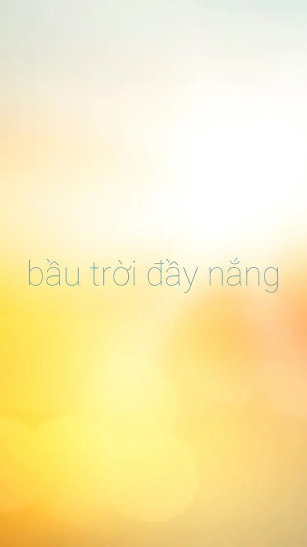 Bầu trời đầy nắng yellow modern-simple