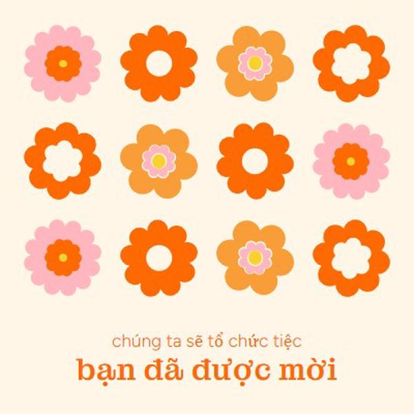 Chúng ta tổ chức tiệc orange bold,fun,graphic