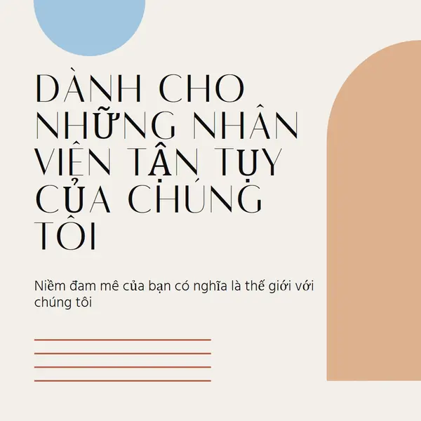 Thẻ cảm ơn nhân viên brown minimal,boho,shapes,geometric,line,neutral