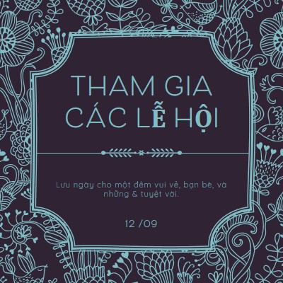 Tham gia các hoạt động blue elegant,classic,floral