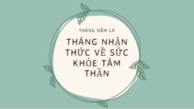 Tôn trọng nhận thức về sức khỏe tâm thần green organic-simple