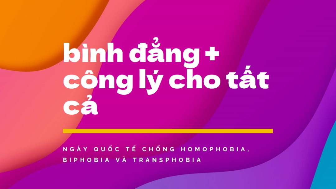 Honor International Day Against Homophobia purple modern-bold