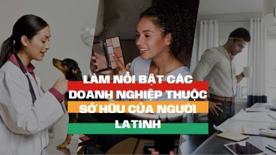 Chào mừng các doanh nghiệp thuộc sở hữu của người Latinh white modern-simple