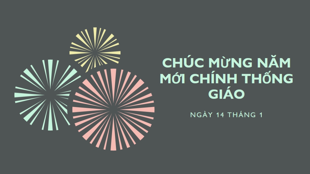 Kỷ niệm Năm Mới Chính thống giáo gray vintage-retro