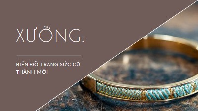 Xưởng trang sức brown organic-simple