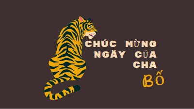 Chúc mừng ngày của cha, bố brown whimsical-color-block