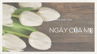 Bó hoa của mẹ brown modern-simple