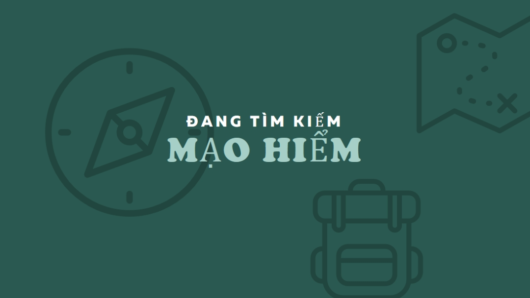 Chúng ta hãy đi lạc green modern-bold