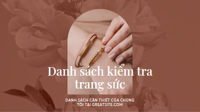 Danh sách kiểm tra trang sức pink organic-boho