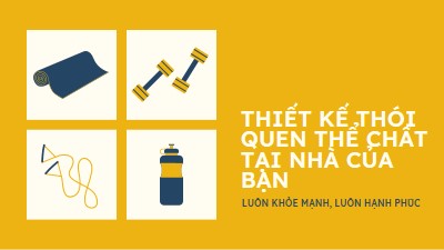 Khỏe mạnh và hạnh phúc yellow modern-bold