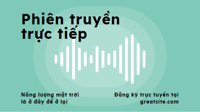 Phiên truyền trực tiếp green modern-simple